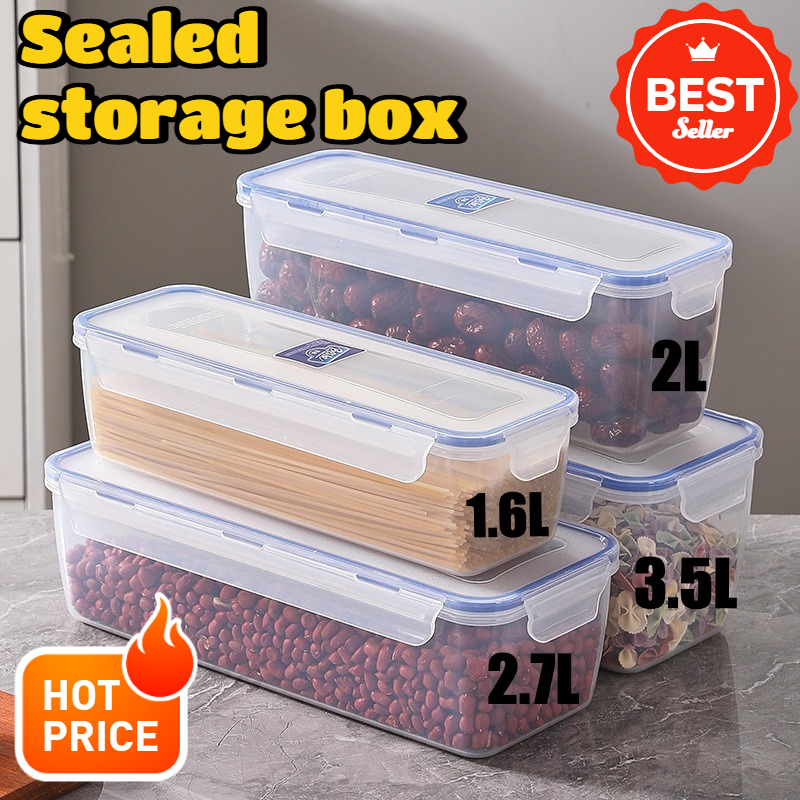 Food Storage Drawer Organizer - ภาชนะเก็บอาหาร, กล่องข้าวซีเรียลแบบปิดสนิท, กล่องพลาสติกปลอดสาร BPA สำหรับจัดระเบียบในครัวพร้อมฝาปิดสำหรับใช้ในบ้านและการเดินทาง