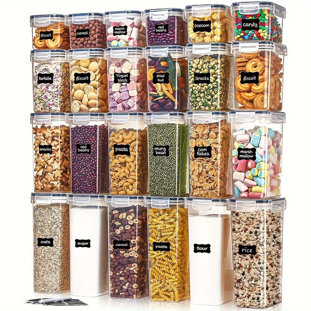Food Storage Drawer Organizer - 24 ชิ้น กล่องเก็บอาหาร 12 กล่อง 12
