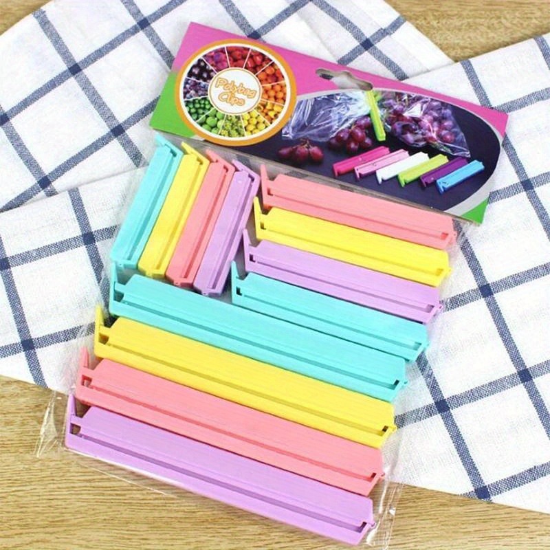 Food Storage Plastic Bag - ที่หนีบซีลถุงพลาสติกแบบพกพา ขนาด 1 ขนาด สำหรับเก็บอาหารและขนมในครัว อุปกรณ์เสริมในครัว