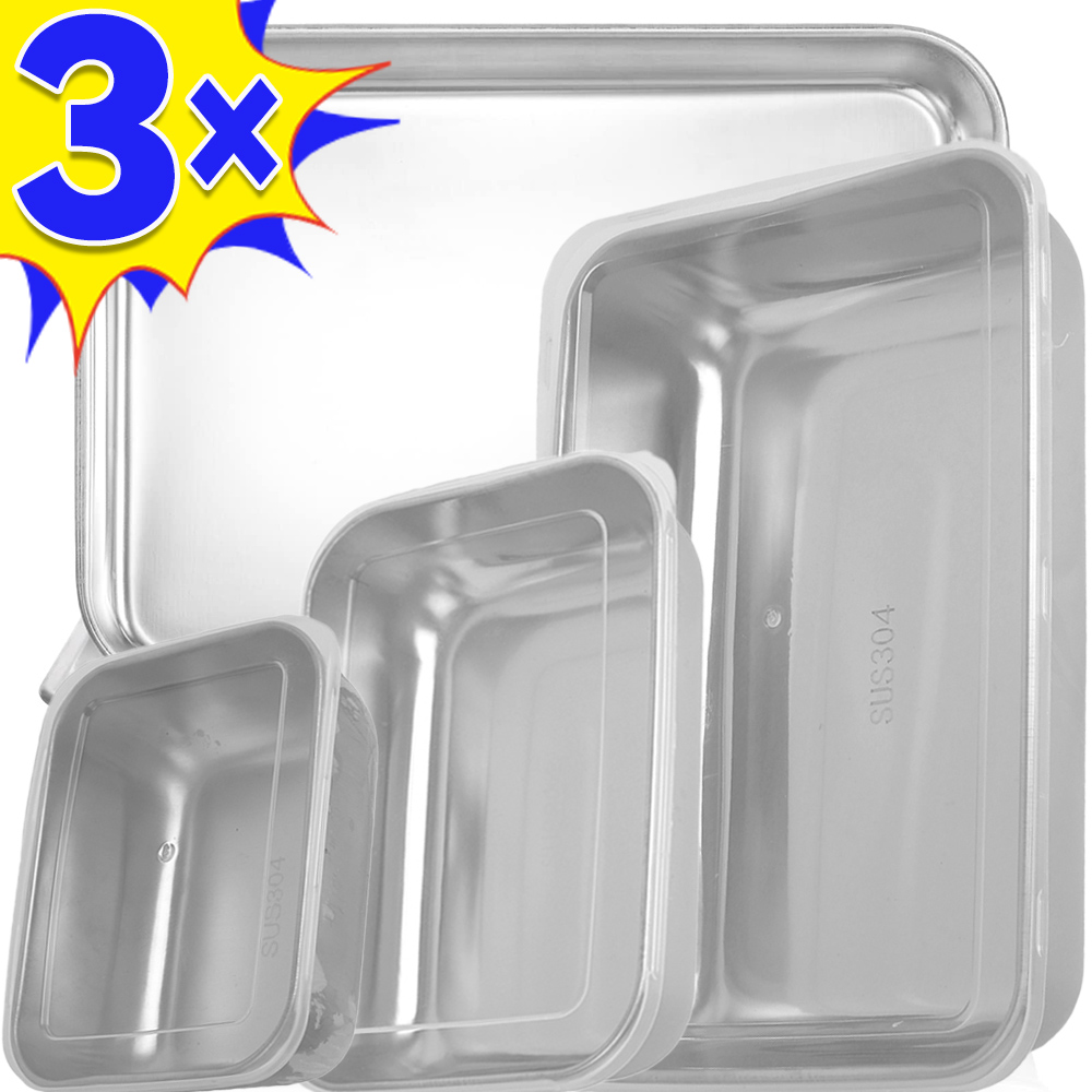 Food Storage Time - กล่องเก็บอาหารสแตนเลสกล่องเก็บความสดฝาปิดสี่เหลี่ยมผืนผ้าไส้กรอกก๋วยเตี๋ยวจานผลไม้พร้อมฝาปิดภาชนะเก็บอาหาร