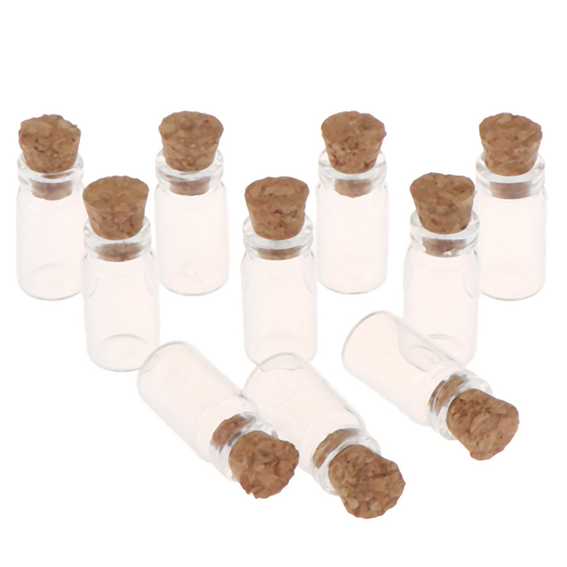 Food Storage Jars With Lids - 10 ชิ้น 1:12 ตุ๊กตาจิ๋ว ขวดแก้ว โมเดลขวดขนม