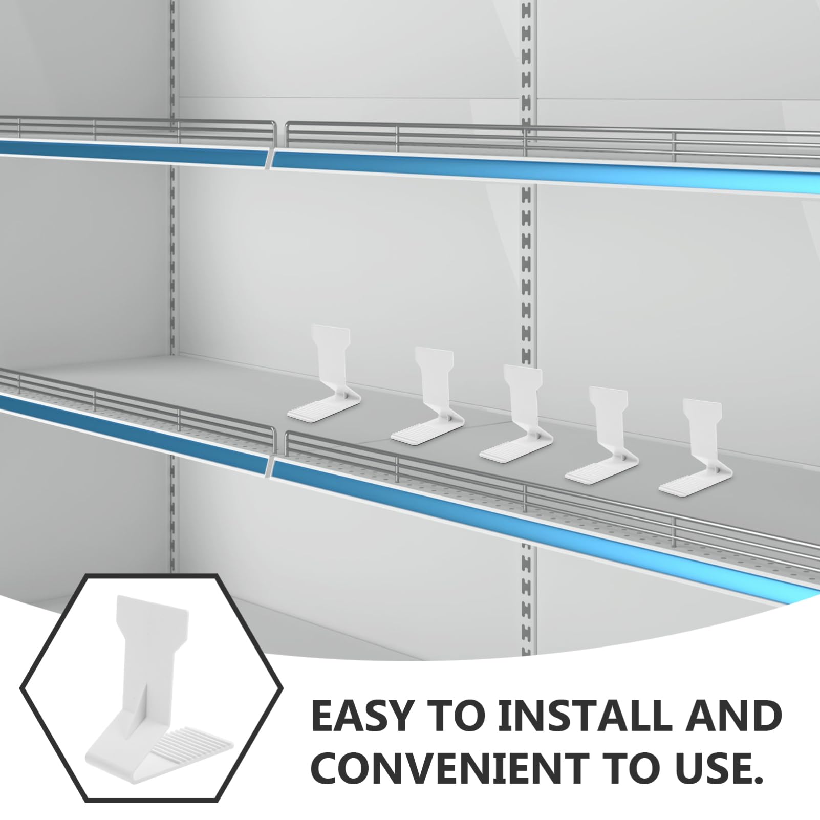 Storage Tips For Food - ถุงอาหารผู้ถือจอแสดงผลซูเปอร์มาร์เก็ตชั้นวางแม่เหล็กสนับสนุนพลาสติก Anti-tip ขาตั้งจอแสดงผลชั้นวางของ Rack Store Organizer