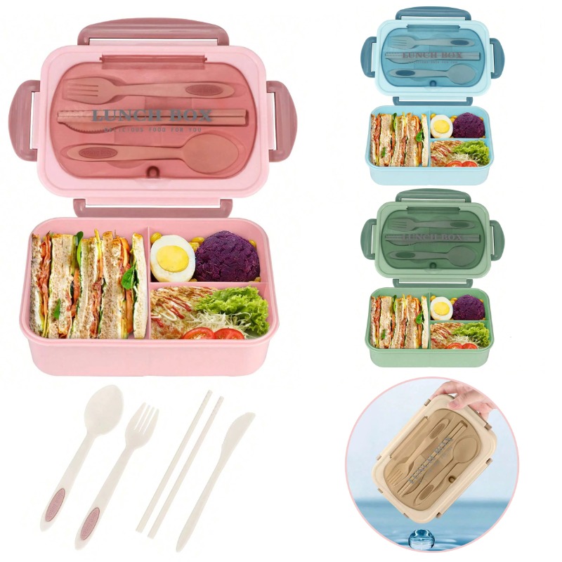 Food Storage Drawer Organizer - กล่องเบนโตะ 3 ชิ้น/1 ชิ้น กล่องอาหารกลางวันสำหรับผู้ใหญ่ กล่องใส่อาหารสำหรับผู้ใหญ่