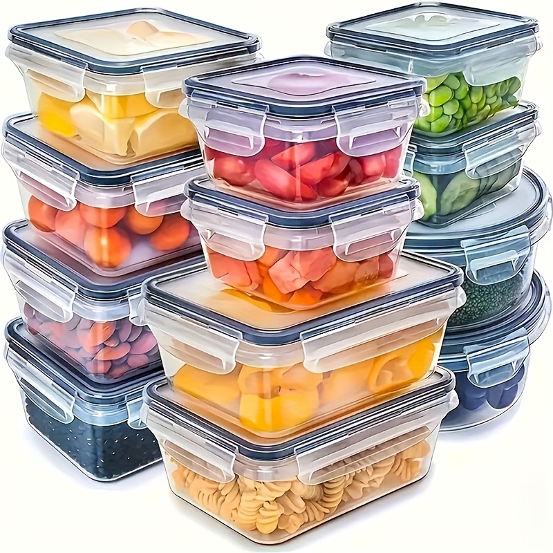 Food Storage Drawer Organizer - ชุด 8 ชิ้น ประกอบด้วย 4 กล่องและ