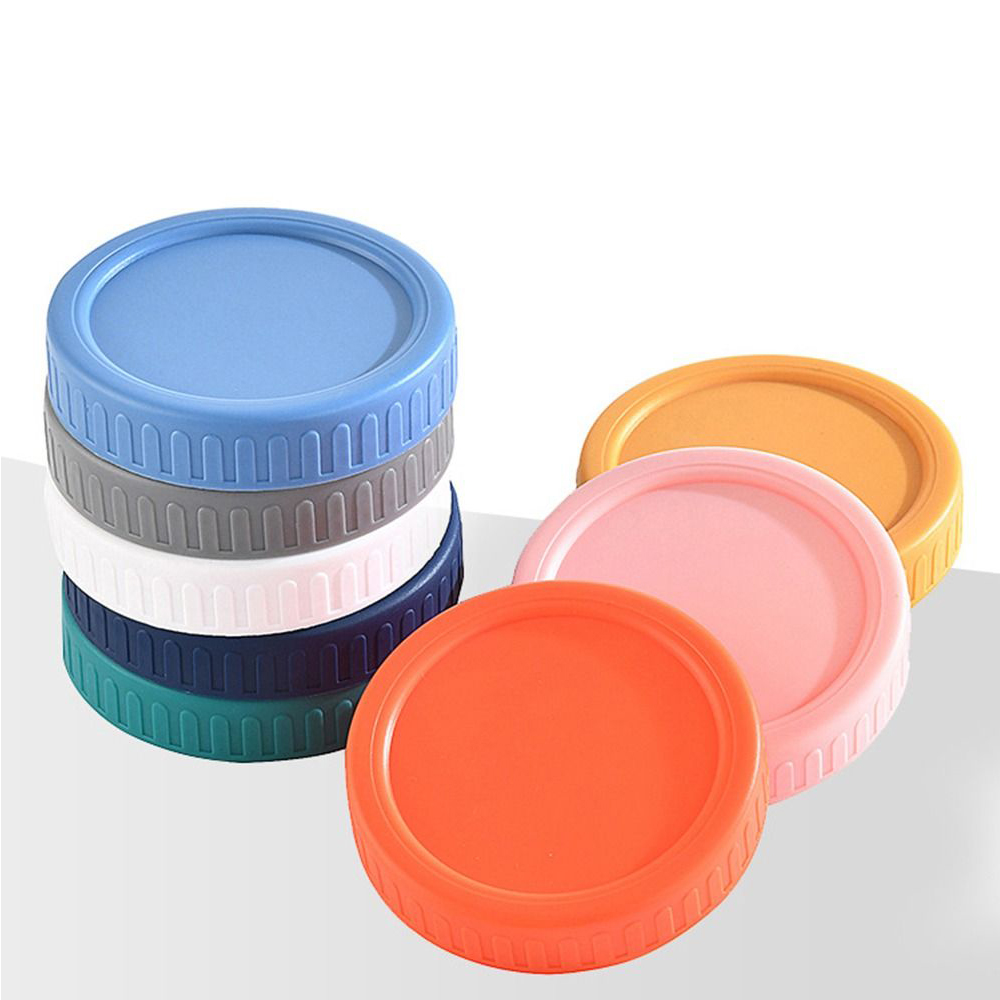 Food Storage Jars With Lids - 1Pcs 70มม./86Mm Reusable พลาสติก Mason Jar