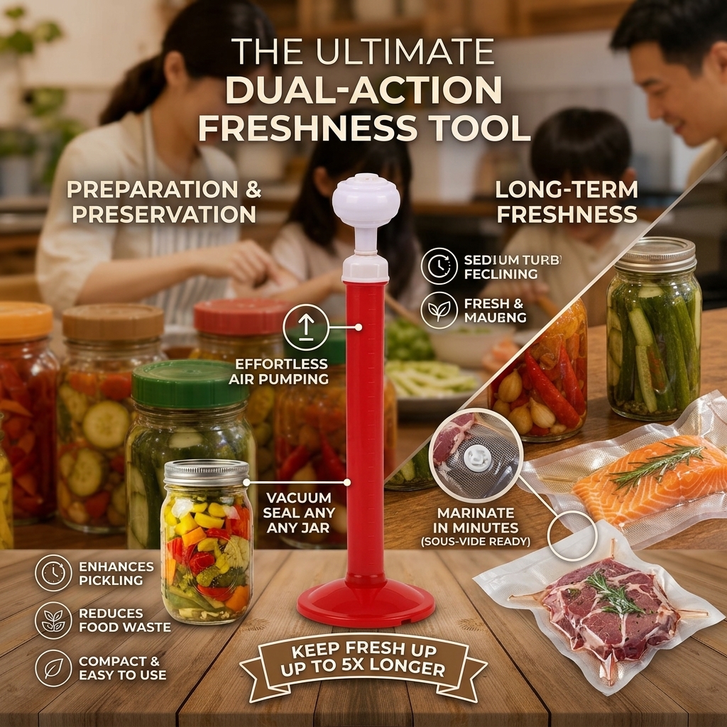 Food Storage Jars With Lids - ฝาปิดขวดสุญญากาศพร้อมปั๊มสุญญากาศ ฝาปิดขวดสำหรับเก็บอาหารแบบใช้ซ้ำได้ อุปกรณ์เสริมสำหรับการเก็บรักษาอาหารในบ้าน
