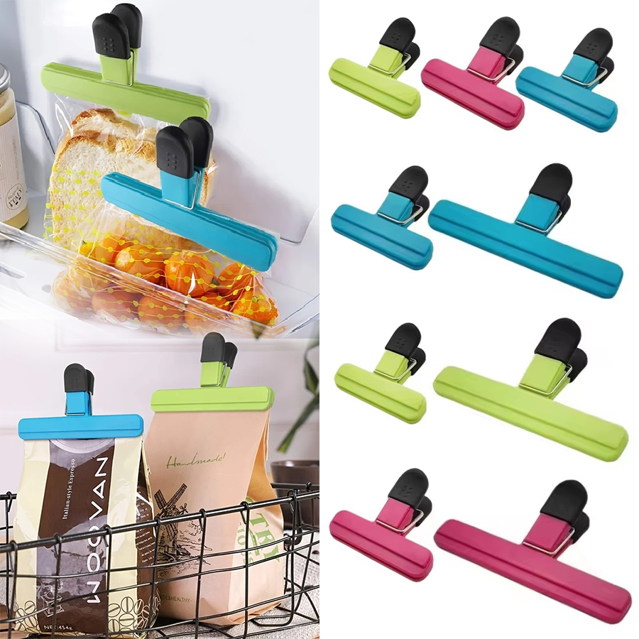Food Storage Drawer Organizer - คลิปหนีบอเนกประสงค์ 3-12 ชิ้น ทนทาน ใช้สำหรับเก็บขนมในครัว คลิปหนีบถุงอาหาร