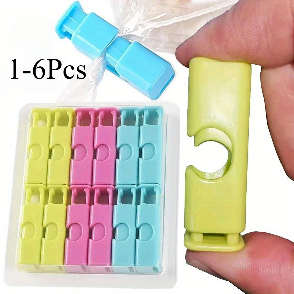 Food Storage Plastic Bag - 2-12 ชิ้นแบบพกพาห้องครัวอาหารขนมขบเคี้ยวซีลถุงปิดผนึกคลิปซีล Clamp เครื่องมือพลาสติกอุปกรณ์ครัวอาหาร BagClipsia