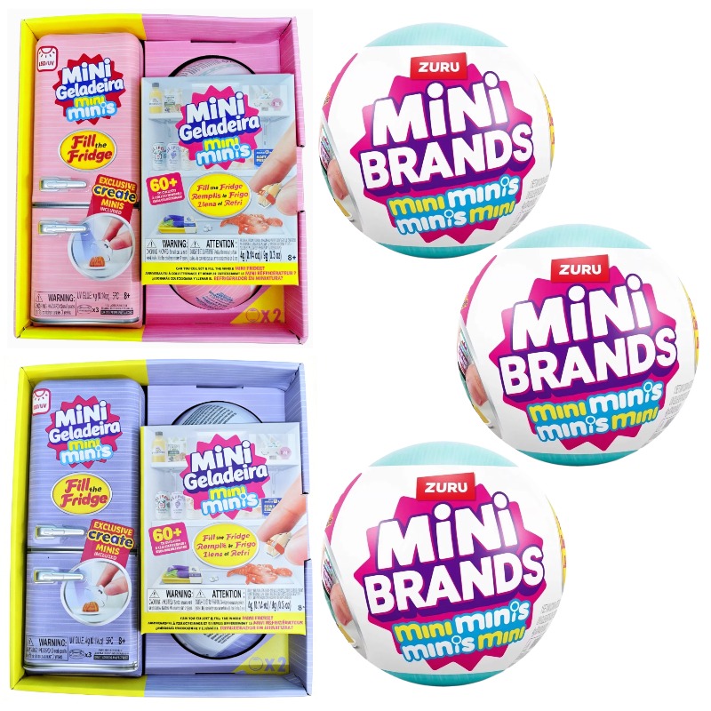 Food Storage Small - ของเล่นตู้เย็นมินิเซอร์ไพรส์บอล, กล่องสุ่มมินิแบรนด์ส, ของตกแต่งสะสมรูปอาหารจิ๋ว, ของขวัญสุดพิเศษสำหรับเด็ก