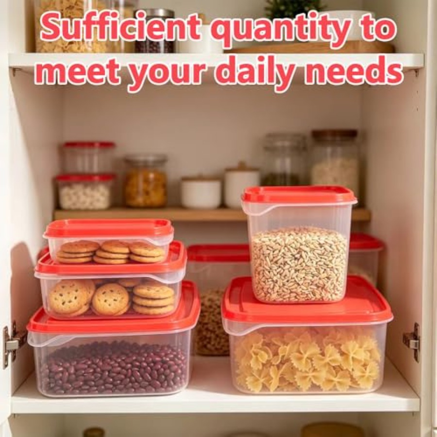 ชุดภาชนะเก็บอาหารพลาสติก 17 ชิ - Food Storage Containers Set บทวิจารณ์และราคา