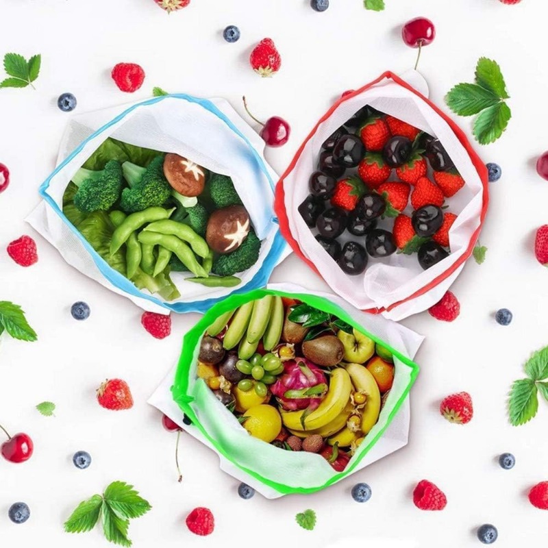 ถุงตาข่ายเก็บผักผลไม้แบบใช้ซ้ำ - Produce Bag Reusable Mesh บทวิจารณ์และราคา