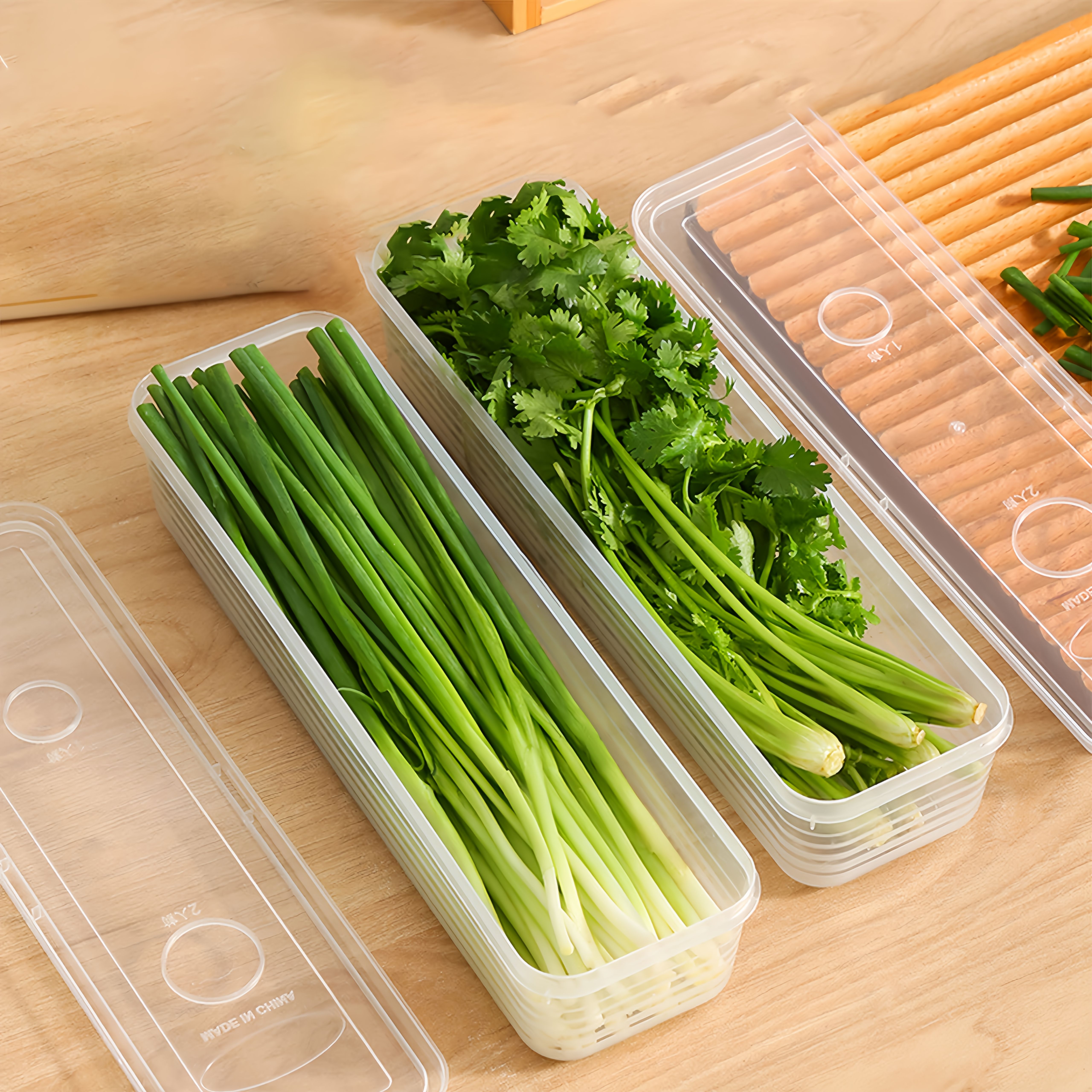 กล่องเก็บอาหาร/ผัก 2/4/6 ชิ้น  - Food Storage Drawer Organizer บทวิจารณ์และราคา