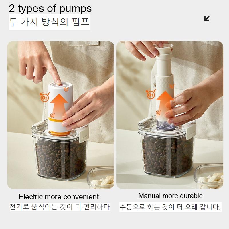 ถังปิดผนึกสูญญากาศเมล็ดกาแฟขวด - Food Storage Jar Set บทวิจารณ์และราคา
