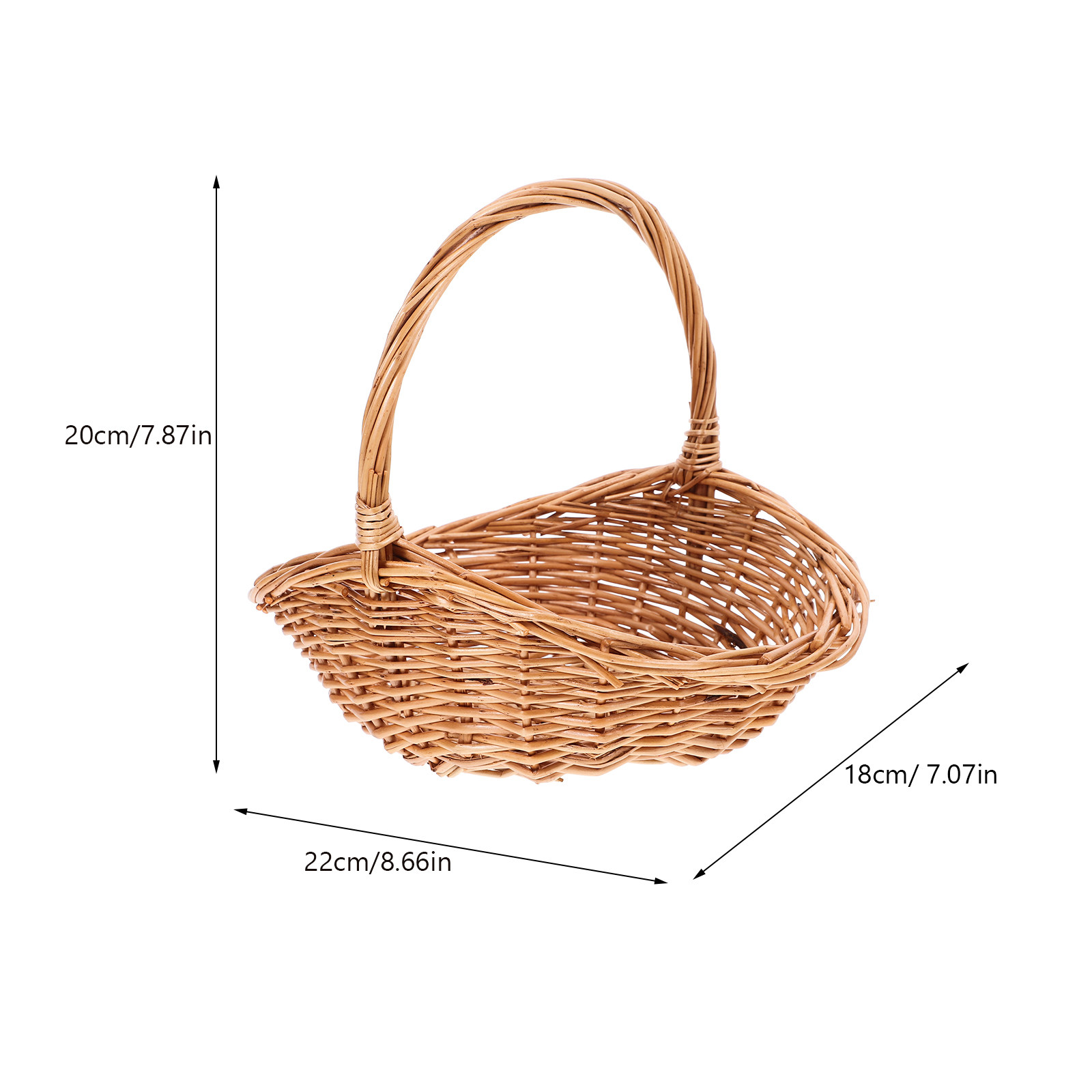 ตะกร้าสานมือแบบถักแน่น ตะกร้าป - Food Storage Small บทวิจารณ์และราคา
