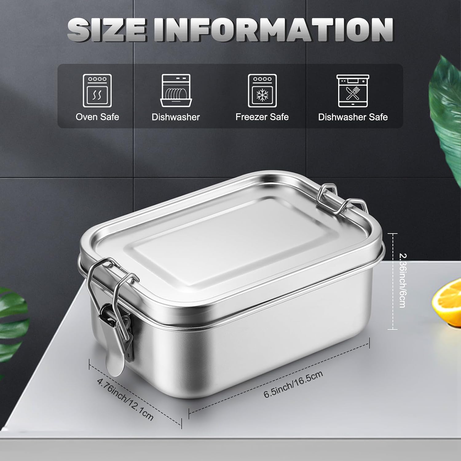 ภาชนะเก็บอาหารสแตนเลสพร้อมฝาปิ - Food Storage Drawer Organizer บทวิจารณ์และราคา