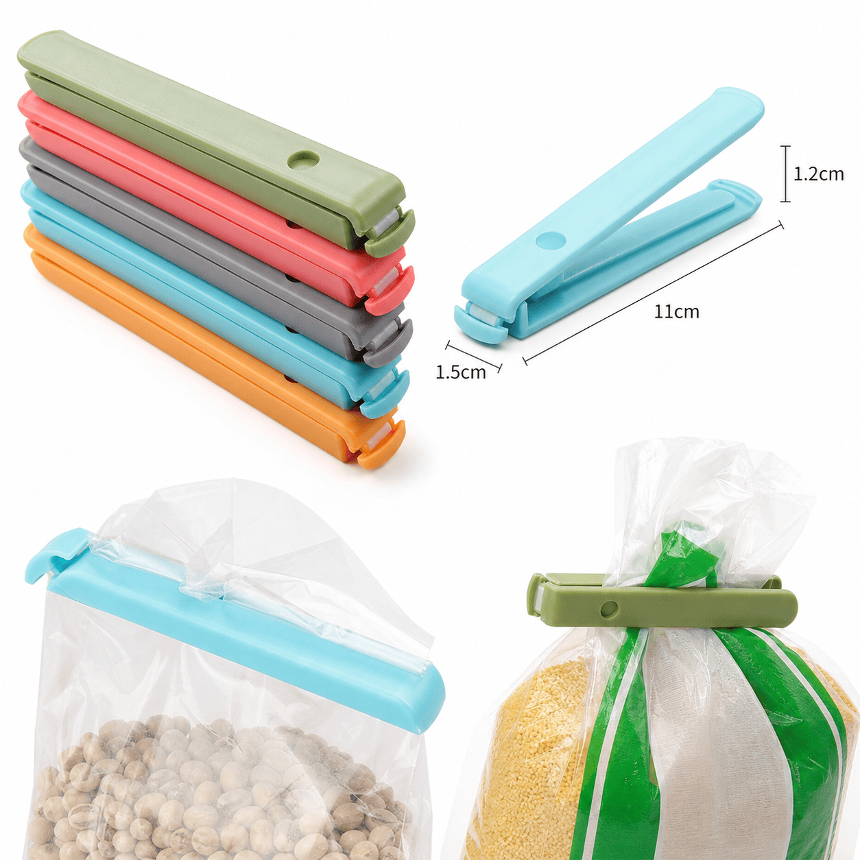 คลิปหนีบถุงพลาสติก 5 ชิ้น, แท่ - Food Storage Plastic Bag บทวิจารณ์และราคา