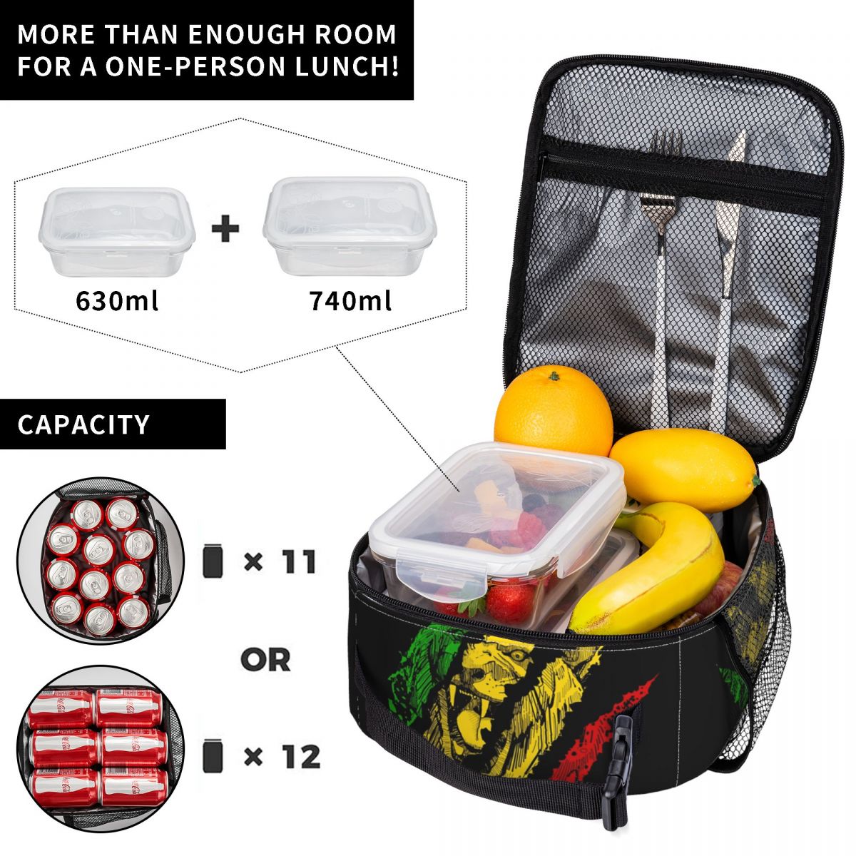 กระเป๋าใส่อาหารกลางวันลายสิงโต - Food Storage Roots บทวิจารณ์และราคา