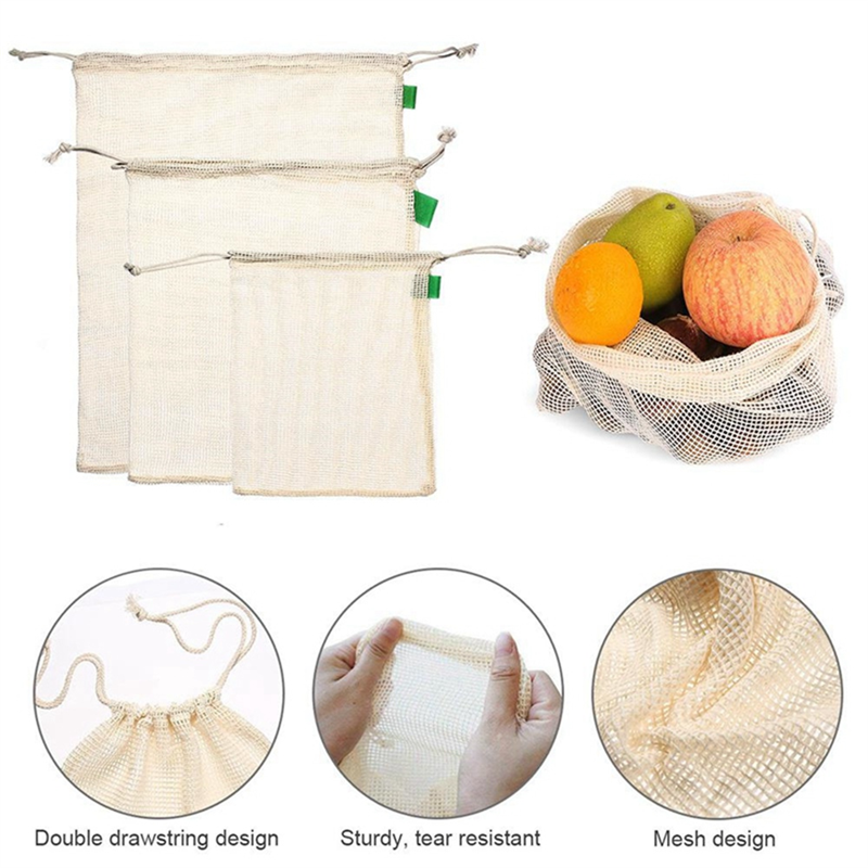 ถุงตาข่ายใส่ผลิตภัณฑ์คุณภาพสูง - Produce Bag Reusable Mesh บทวิจารณ์และราคา