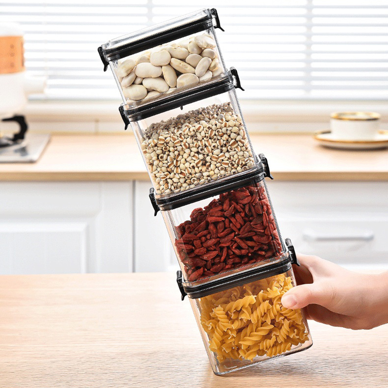 ชุดกล่องเก็บของในครัวแบบปิดผนึ - Food Storage Jar Set บทวิจารณ์และราคา