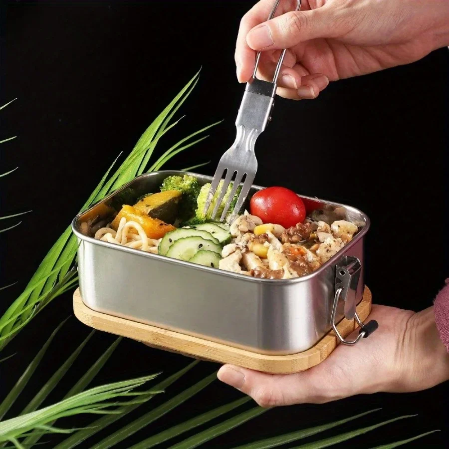 กล่องข้าวกลางวันฝาปิดทำจากไม้ไ - Food Storage Time บทวิจารณ์และราคา