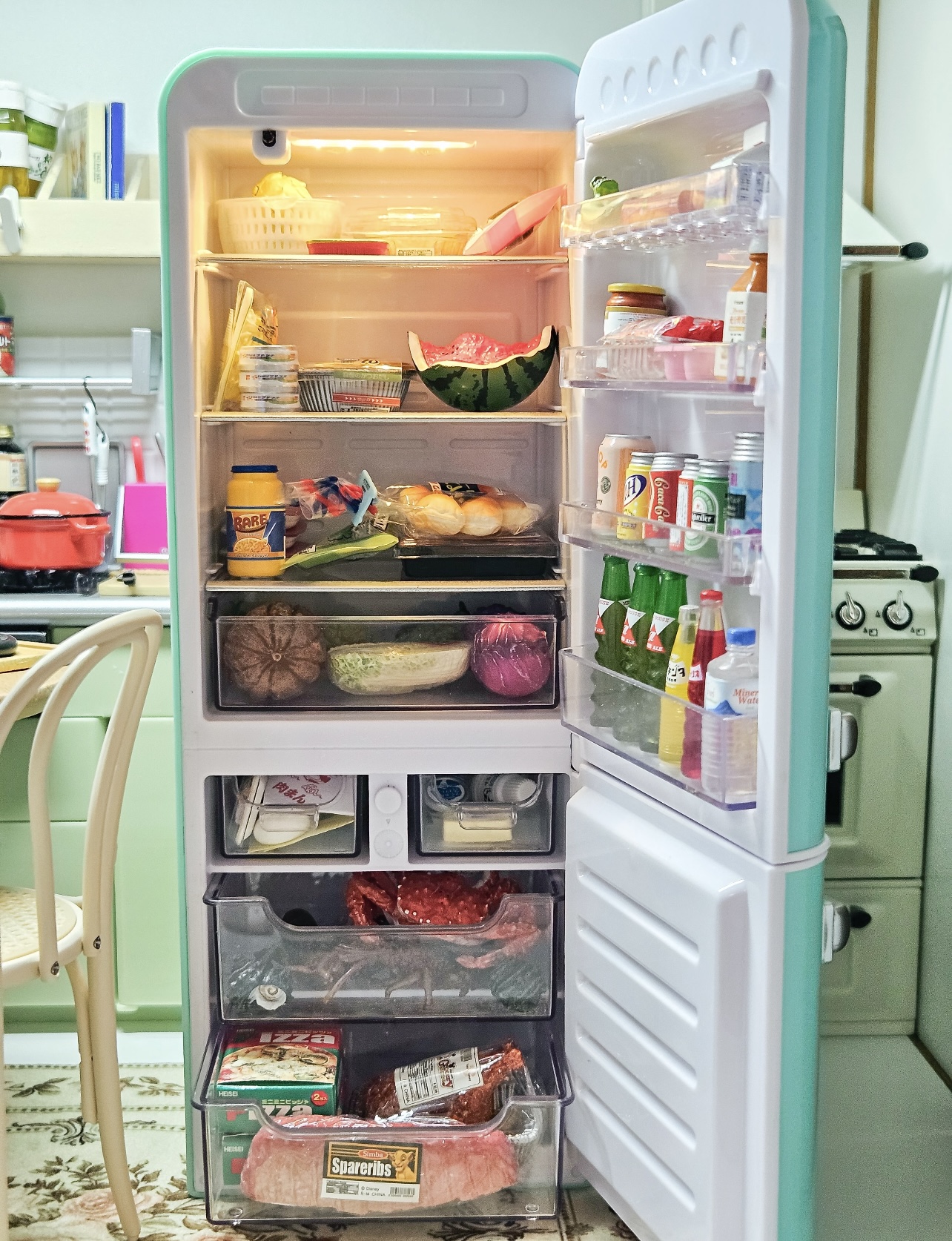 มินิแบรนด์ส ฟิลเดอะฟริดจ์ บลาย - Food Storage Small บทวิจารณ์และราคา