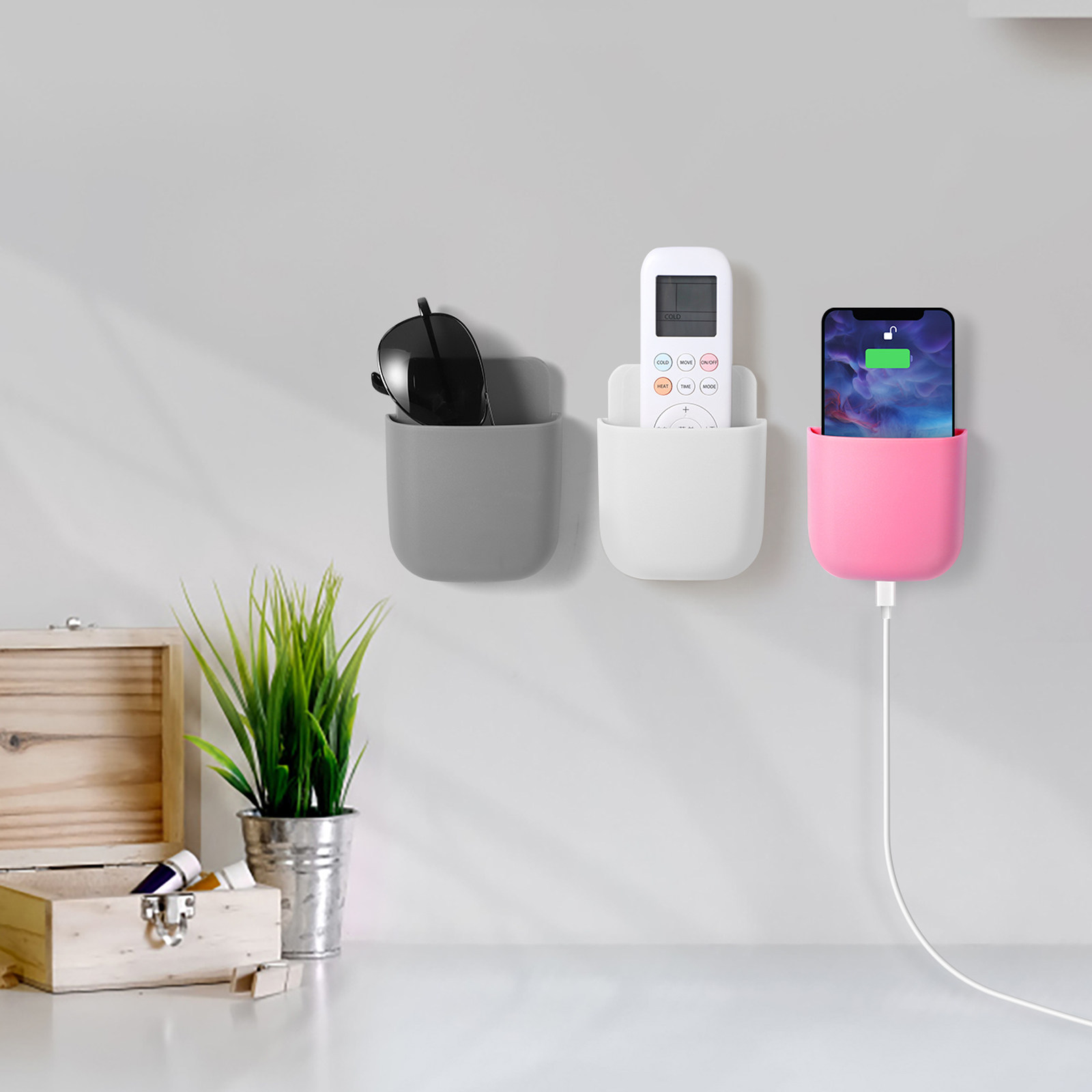 กล่องเก็บของติดผนังแบบใส 3 ชิ้ - Food Storage Small บทวิจารณ์และราคา