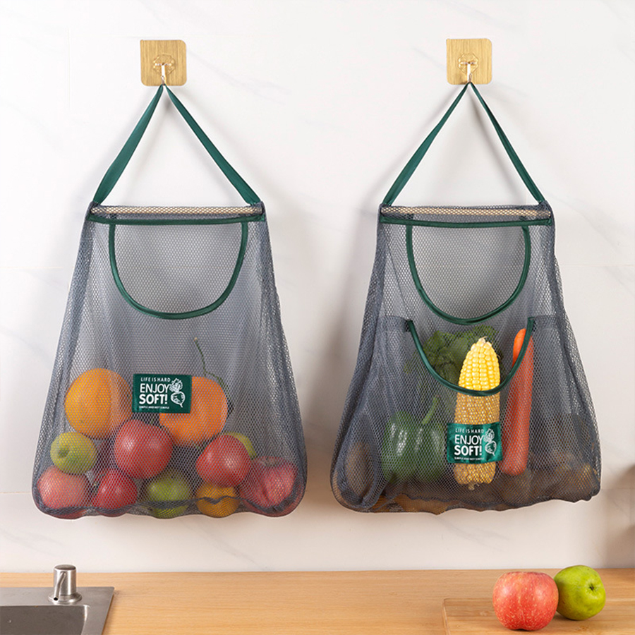 ถุงตาข่ายแขวนเก็บผลผลิต 5 แบบ  - Produce Bag Reusable Mesh บทวิจารณ์และราคา