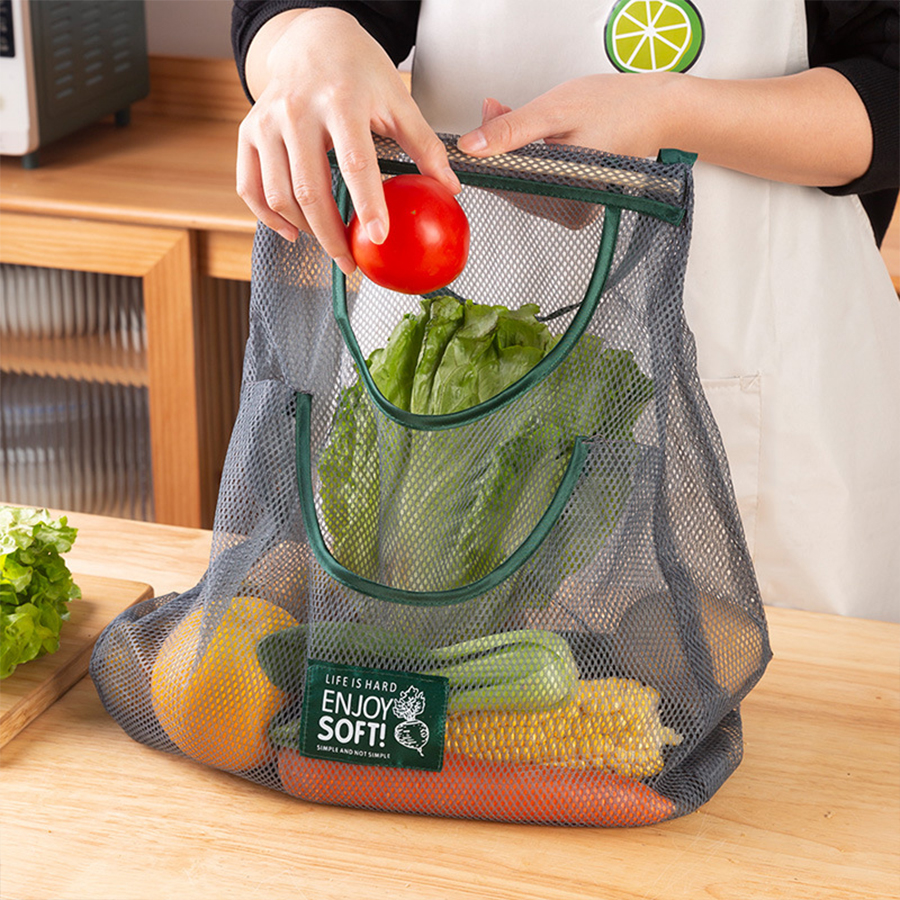 ถุงตาข่ายแขวนเก็บผลผลิต 5 แบบ  - Produce Bag Reusable Mesh บทวิจารณ์และราคา