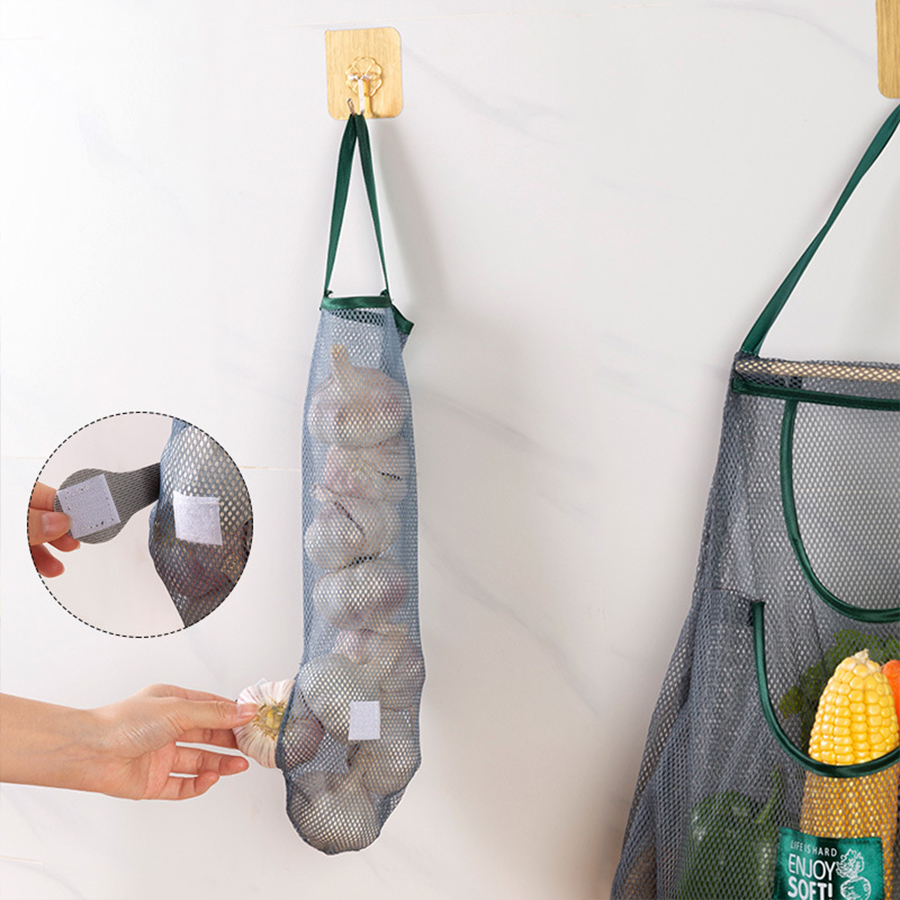 ถุงตาข่ายแขวนเก็บผลผลิต 5 แบบ  - Produce Bag Reusable Mesh บทวิจารณ์และราคา