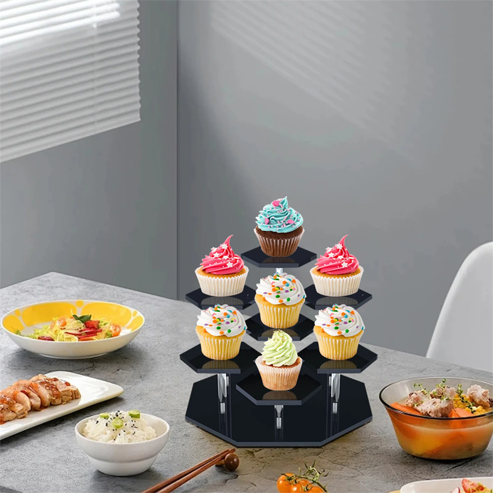 7 ชั้นอะคริลิคขาตั้งจอแสดงผลงา - Food Storage Small บทวิจารณ์และราคา