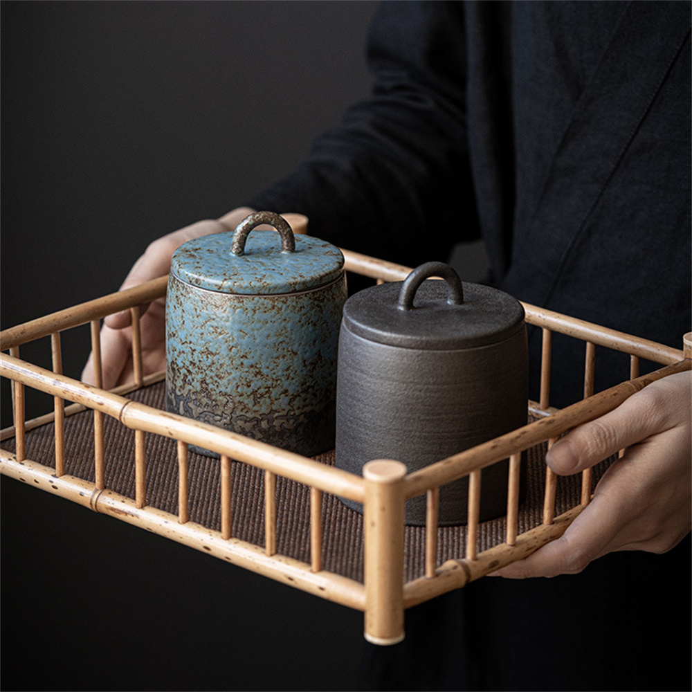 เซรามิคชาแคดดี้ปิดผนึก Jar กล่ - Food Storage Drawer Organizer บทวิจารณ์และราคา