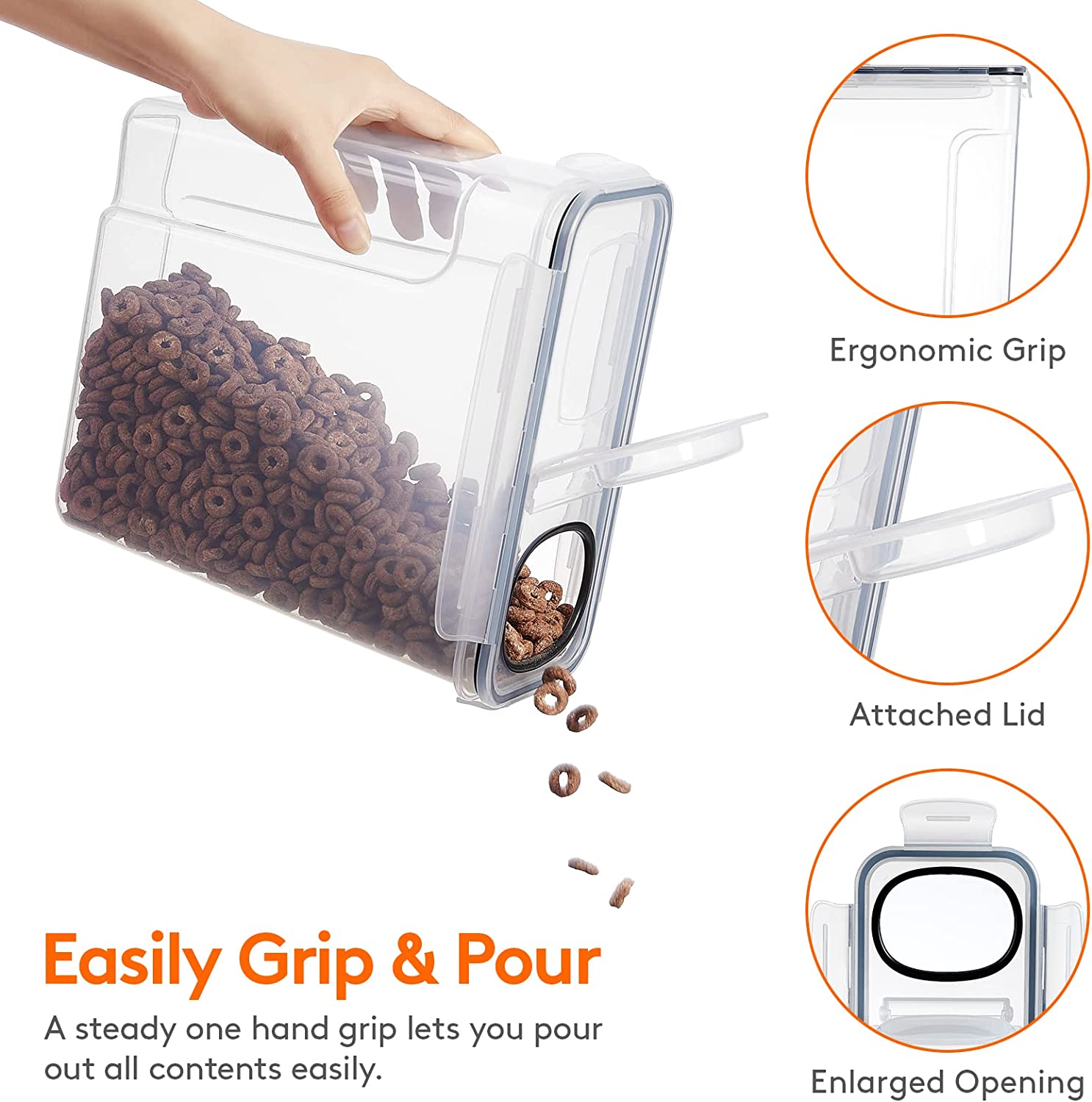 ชุดภาชนะเก็บธัญพืชขนาดใหญ่ (5  - Food Storage Jar Set บทวิจารณ์และราคา