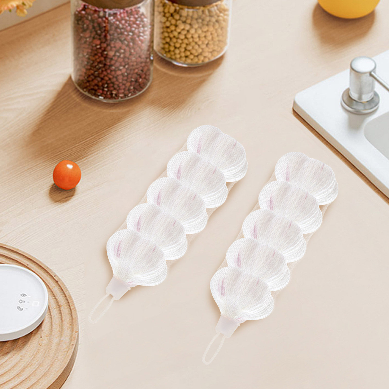 100 ชุดถุงตาข่ายไนลอนแบบใช้ซ้ำ - Produce Bag Reusable Mesh บทวิจารณ์และราคา