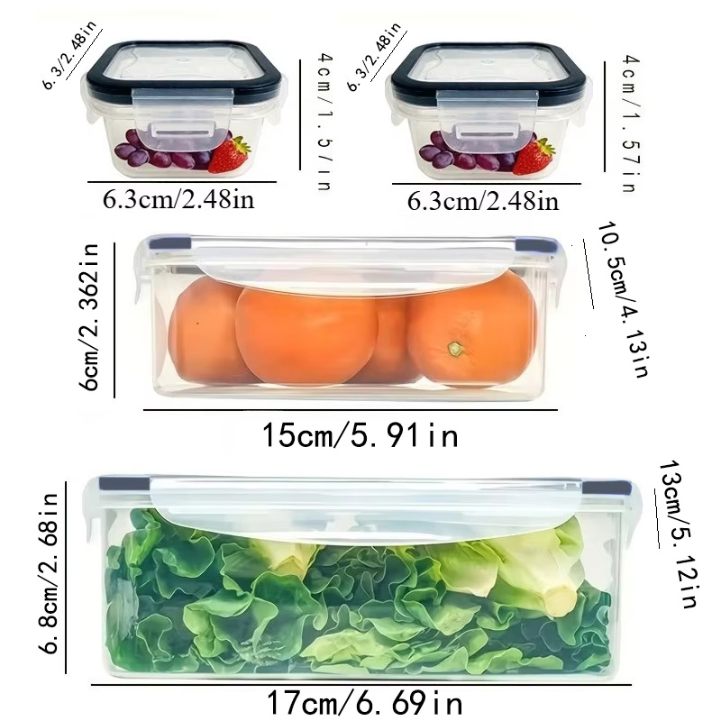 ชุด 8 ชิ้น ประกอบด้วย 4 กล่องแ - Food Storage Drawer Organizer บทวิจารณ์และราคา