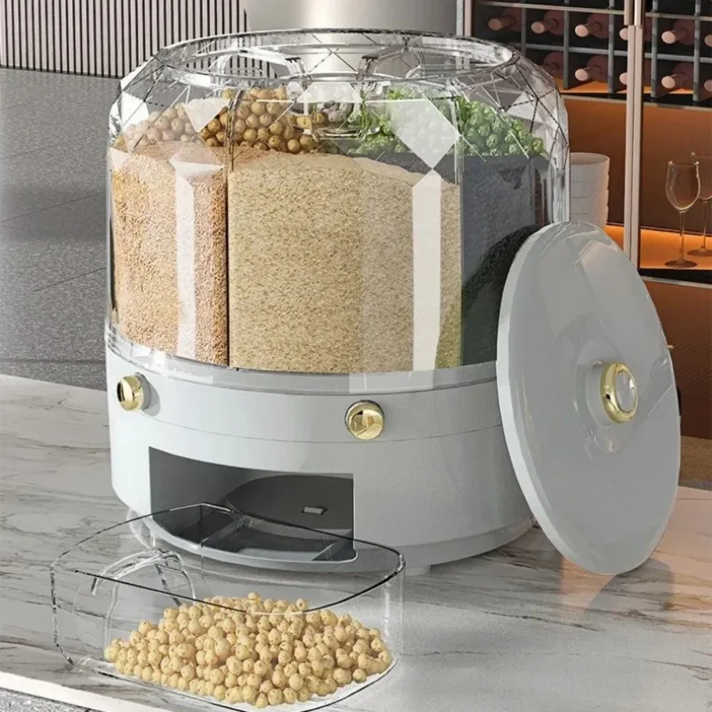 ตู้จ่ายธัญพืชแบบหมุนได้ เกรดอา - Food Storage Drawer Organizer บทวิจารณ์และราคา