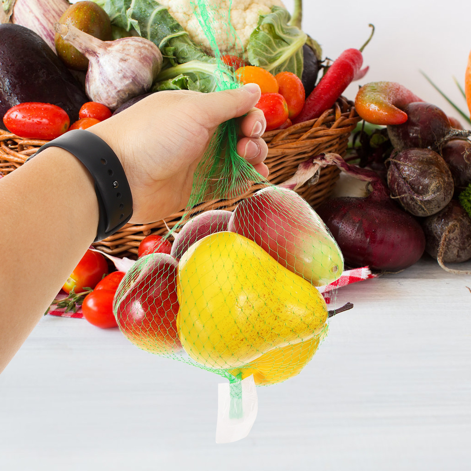 ถุงตาข่ายใส่ผลไม้ผักแบบใช้ซ้ำไ - Produce Bag Reusable Mesh บทวิจารณ์และราคา