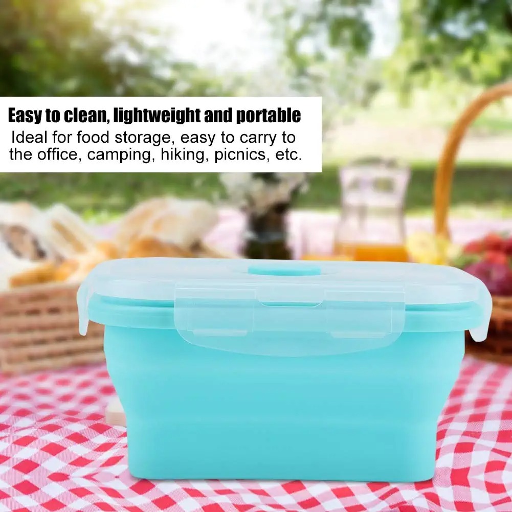 4 ขนาดพับซิลิโคนอาหารแบบพกพา B - Food Storage Drawer Organizer บทวิจารณ์และราคา