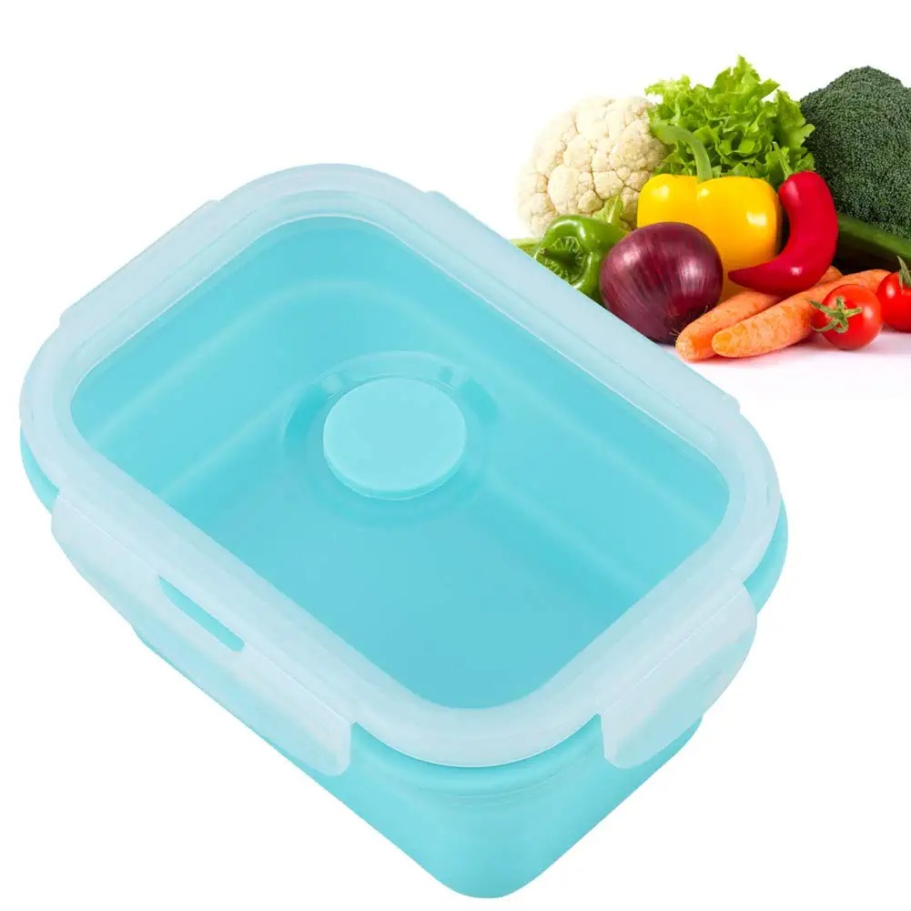 4 ขนาดพับซิลิโคนอาหารแบบพกพา B - Food Storage Drawer Organizer บทวิจารณ์และราคา