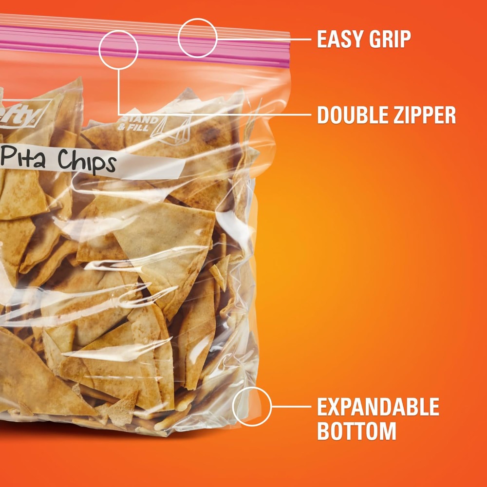 ถุงพลาสติกแบบกดปิด ขนาดแกลลอน  - Food Storage Plastic Bag บทวิจารณ์และราคา