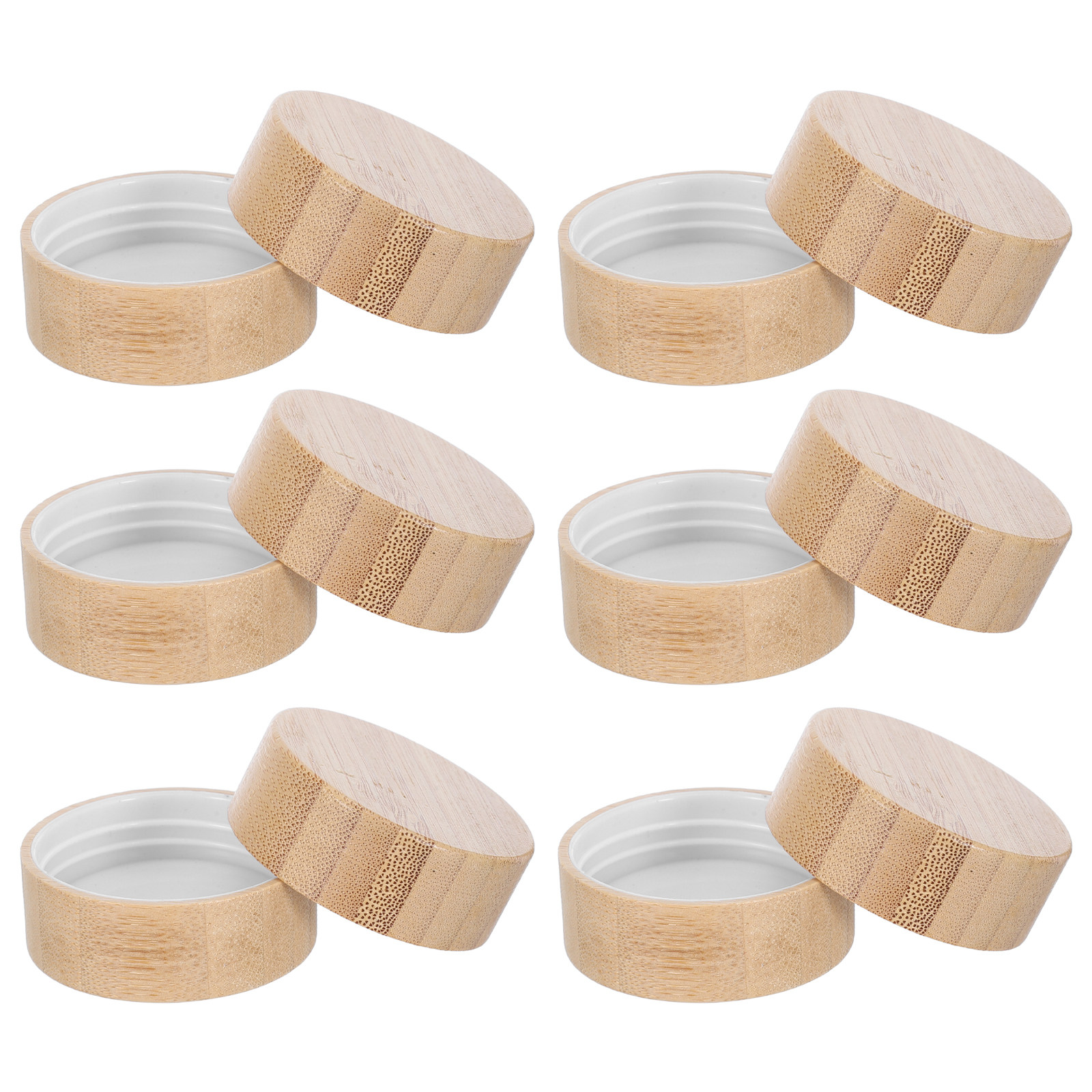 ฝาไม้ไผ่ธรรมชาติ 12 ชิ้น ใช้ซ้ - Food Storage Jars With Lids บทวิจารณ์และราคา