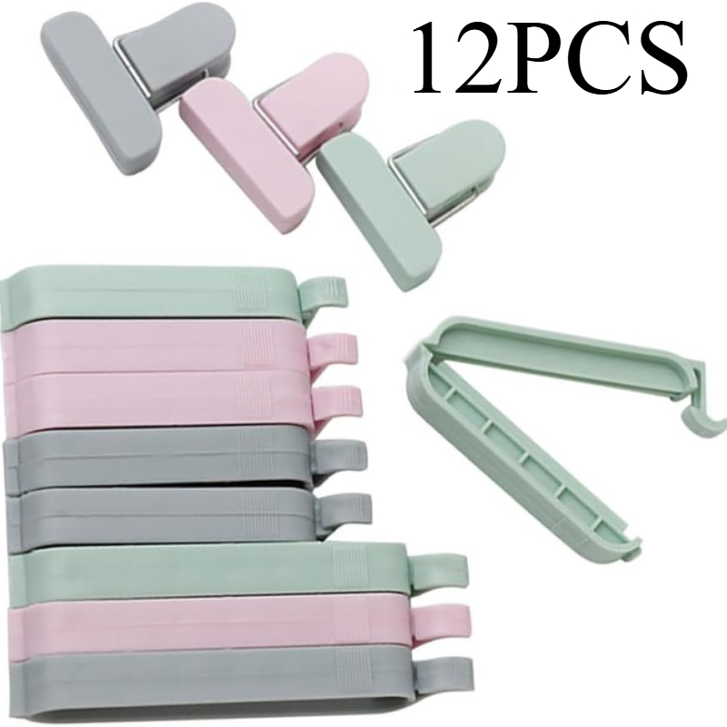 คลิปหนีบถุงพลาสติกหลากสี 12 ชิ - Food Storage Plastic Bag บทวิจารณ์และราคา