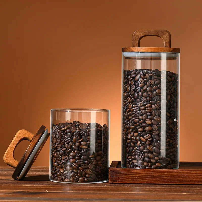 ขวดแก้วใสพร้อมฝาปิดไม้ไผ่กระป๋ - Food Storage Jars With Lids บทวิจารณ์และราคา