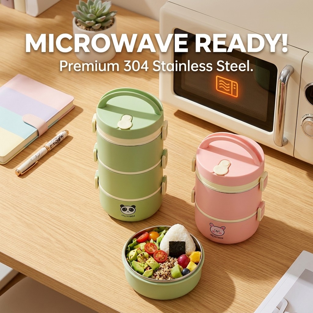 กล่องอาหารกลางวันสแตนเลส 304 ก - Food Storage Jar Set บทวิจารณ์และราคา