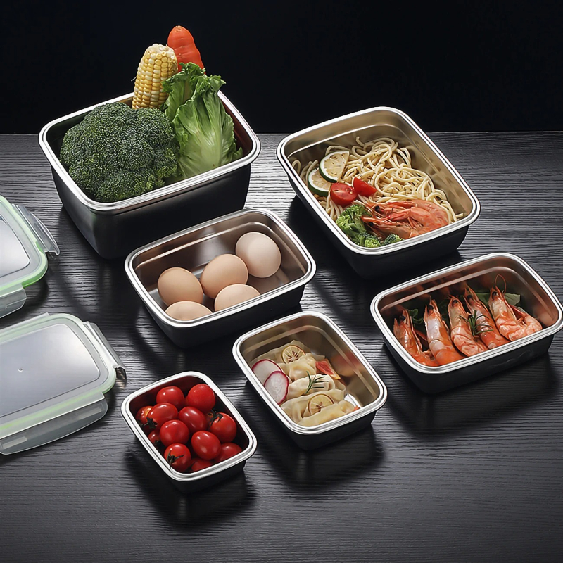 ชุดกล่องอาหารกลางวันสแตนเลส 30 - Food Storage Drawer Organizer บทวิจารณ์และราคา