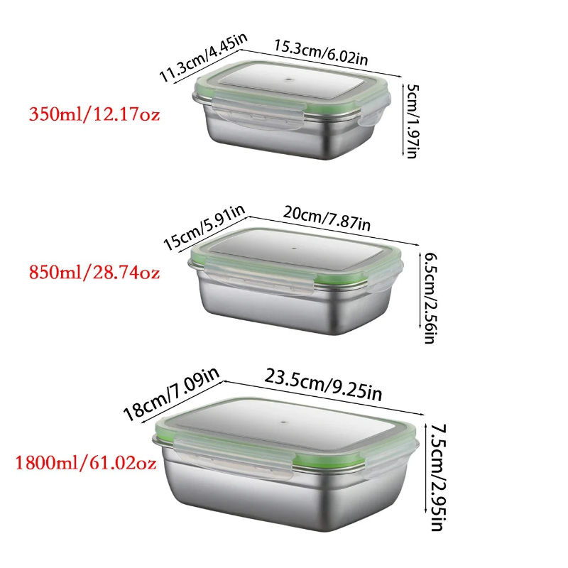 ชุดกล่องอาหารกลางวันสแตนเลส 30 - Food Storage Drawer Organizer บทวิจารณ์และราคา