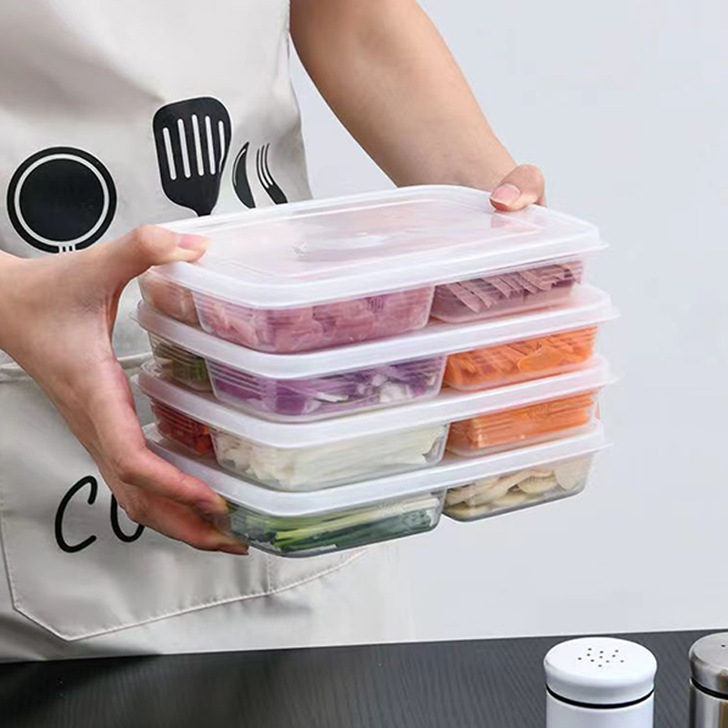 ใหม่【กล่องเก็บของพลาสติก 4 ช่อ - Food Storage Drawer Organizer บทวิจารณ์และราคา