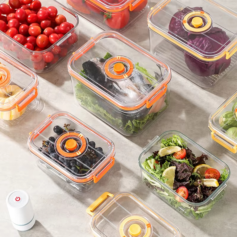 สูญญากาศสดกล่องตู้เย็นกระป๋องป - Food Storage Drawer Organizer บทวิจารณ์และราคา