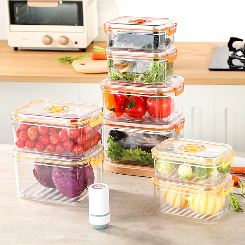 สูญญากาศสดกล่องตู้เย็นกระป๋องป - Food Storage Drawer Organizer บทวิจารณ์และราคา