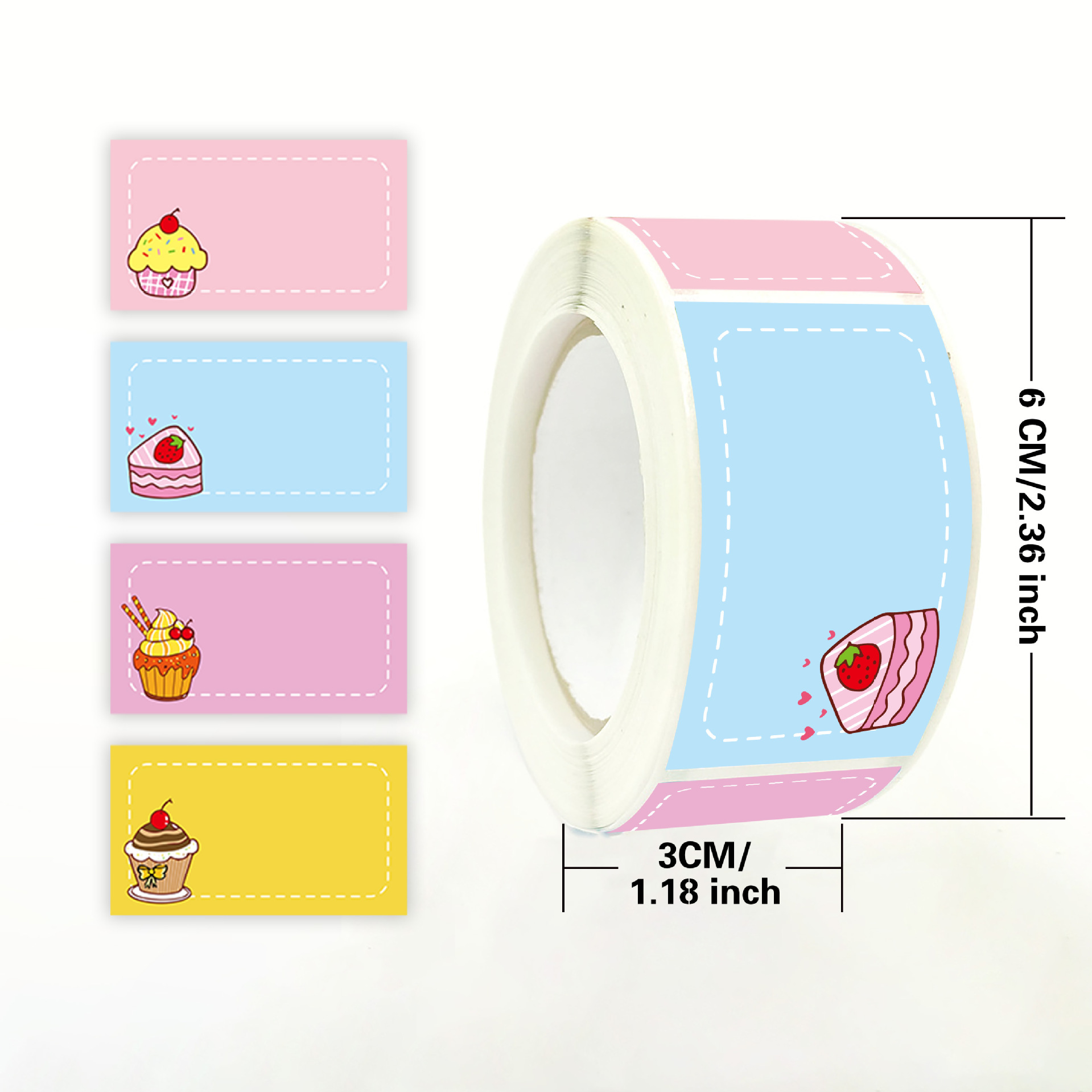 250 PCS/ม้วนการ์ตูนชื่อสติกเกอ - Food Storage Name บทวิจารณ์และราคา