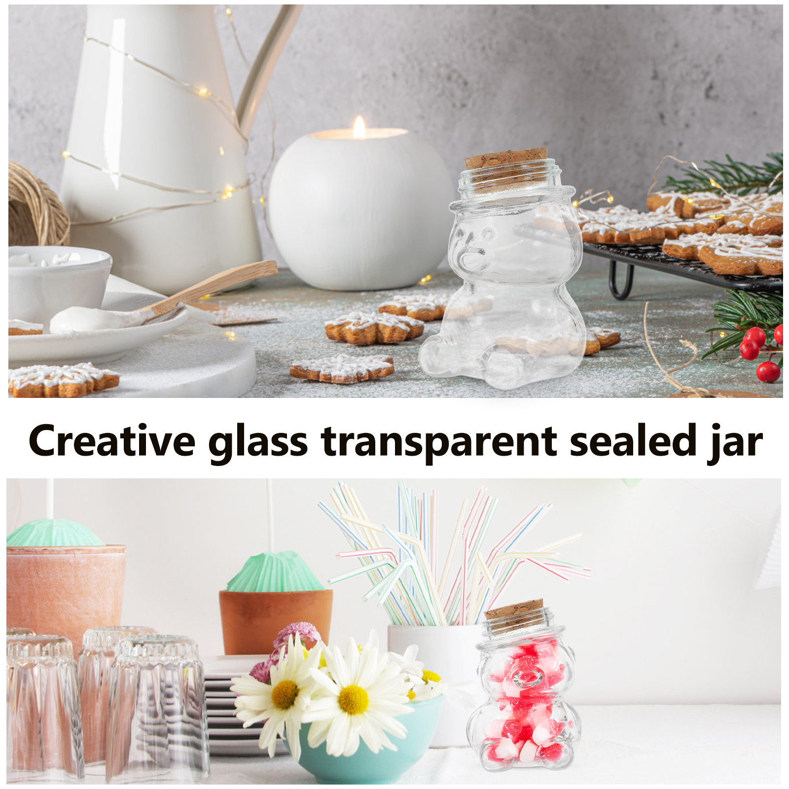 ชุดโหลแก้วใส 4 ชิ้น สำหรับเก็บ - Food Storage Containers Set บทวิจารณ์และราคา